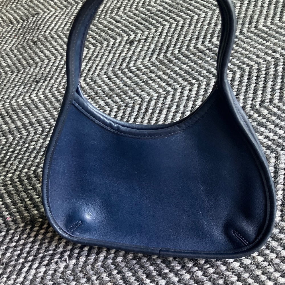 Rare Vintage Coach 9027 Ergo Mini Satchel Bag - Navy Blue - Picture 5 of 7